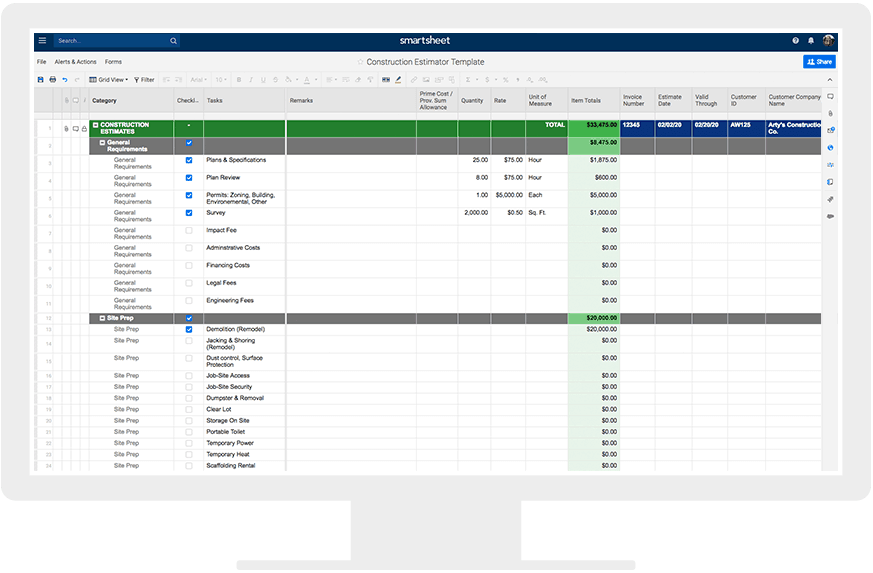 Construction Estimator