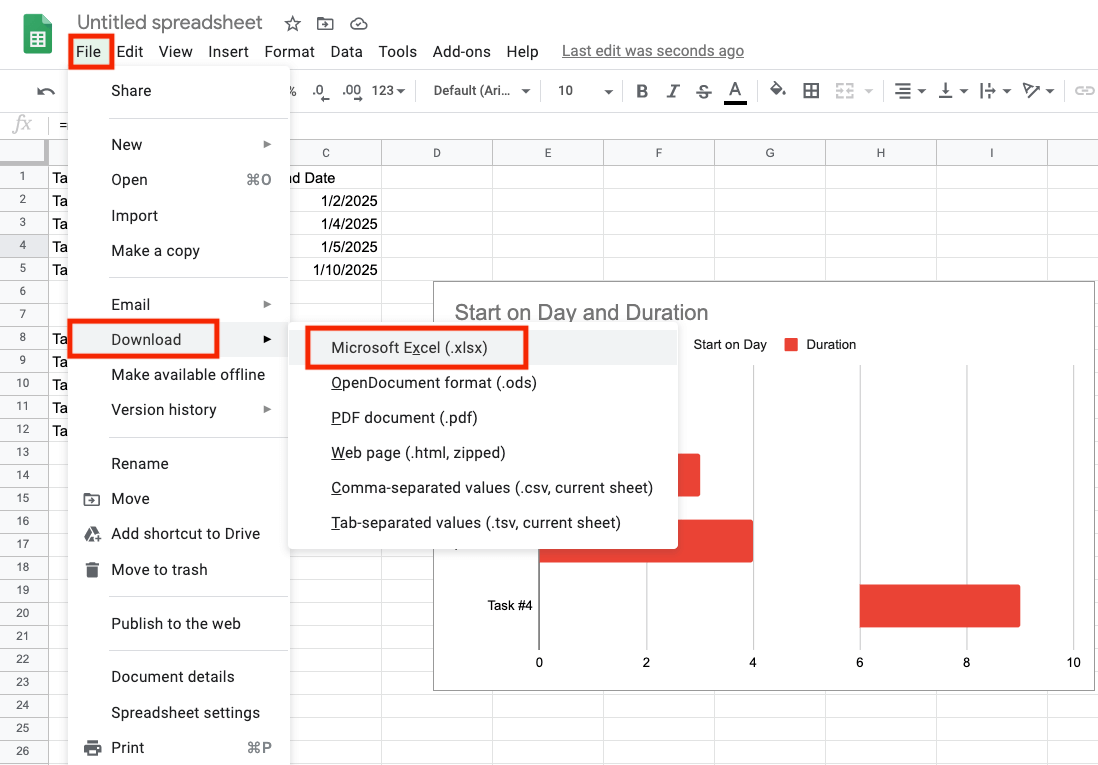 Export to Excel