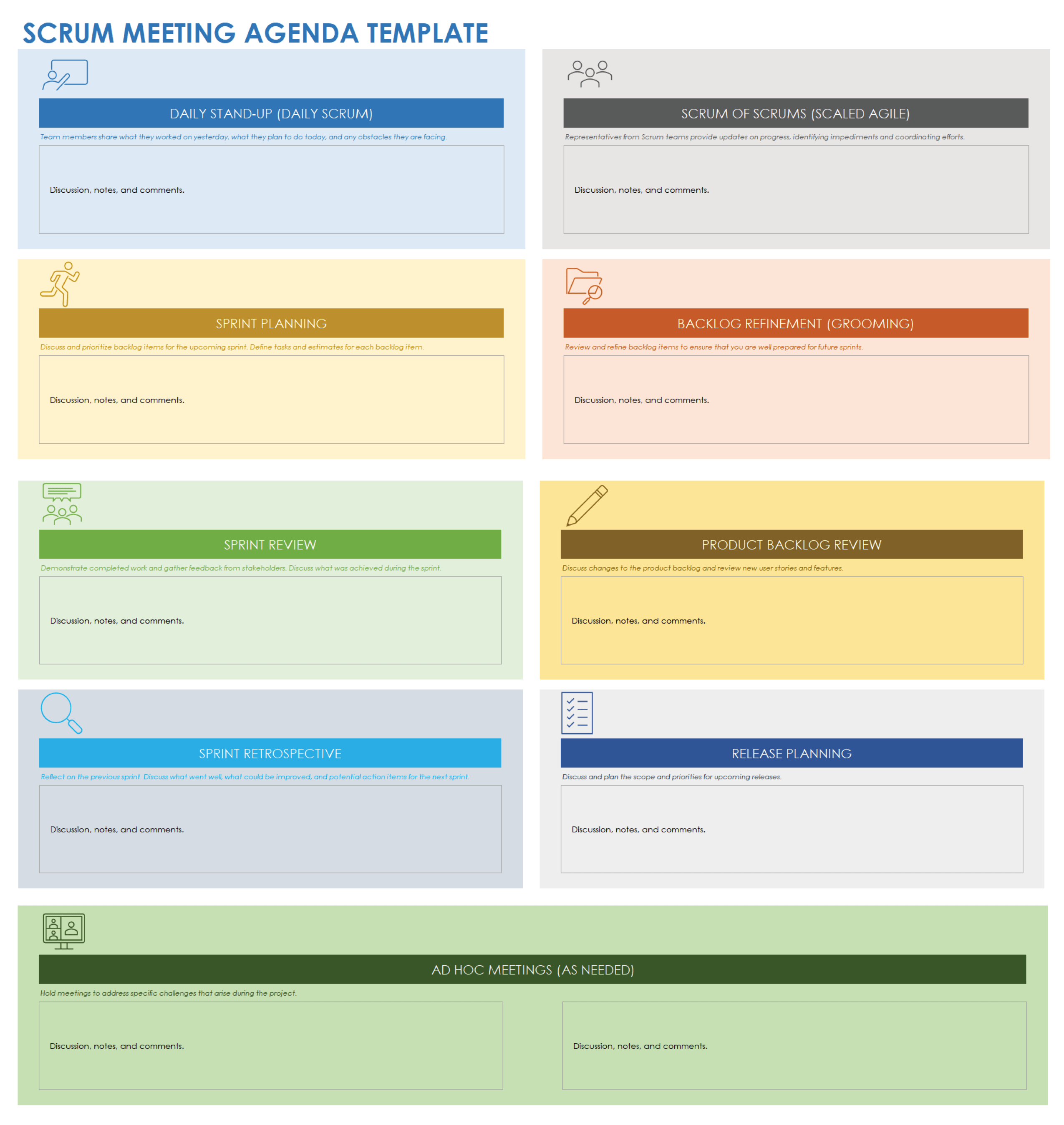 Scrum Meeting Agenda Template