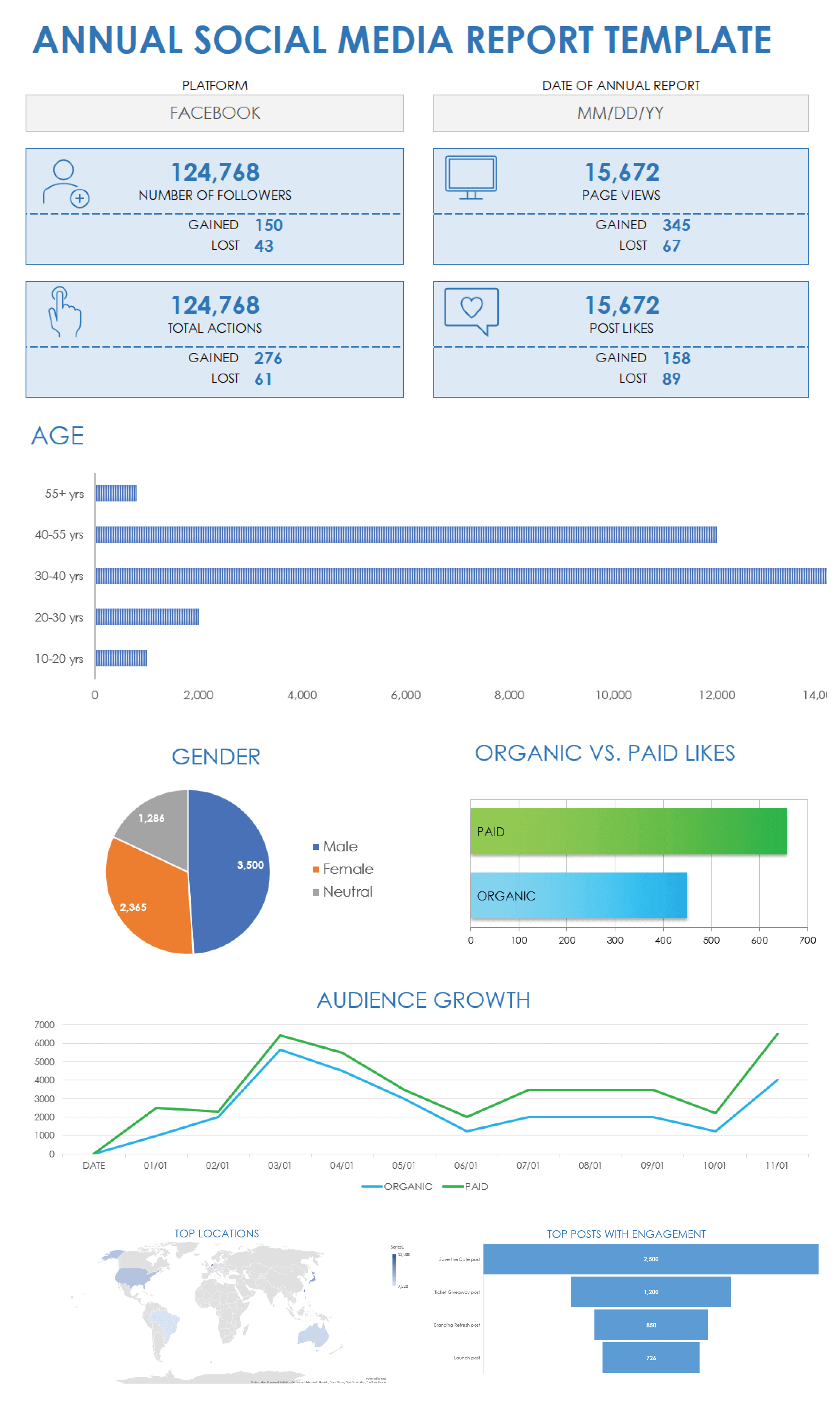 Annual Social Media Report Template