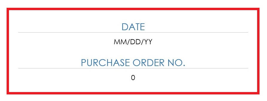 Enter PO Number and Date How To Microsoft Word Purchase Order