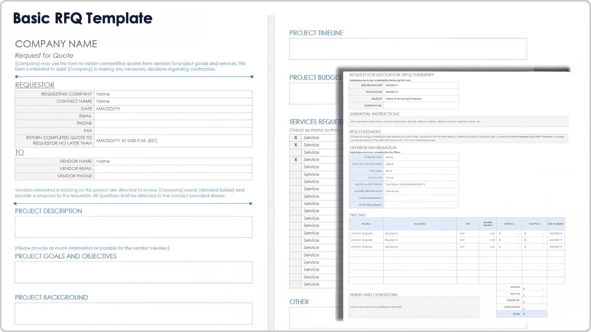 Basic RFQ Template