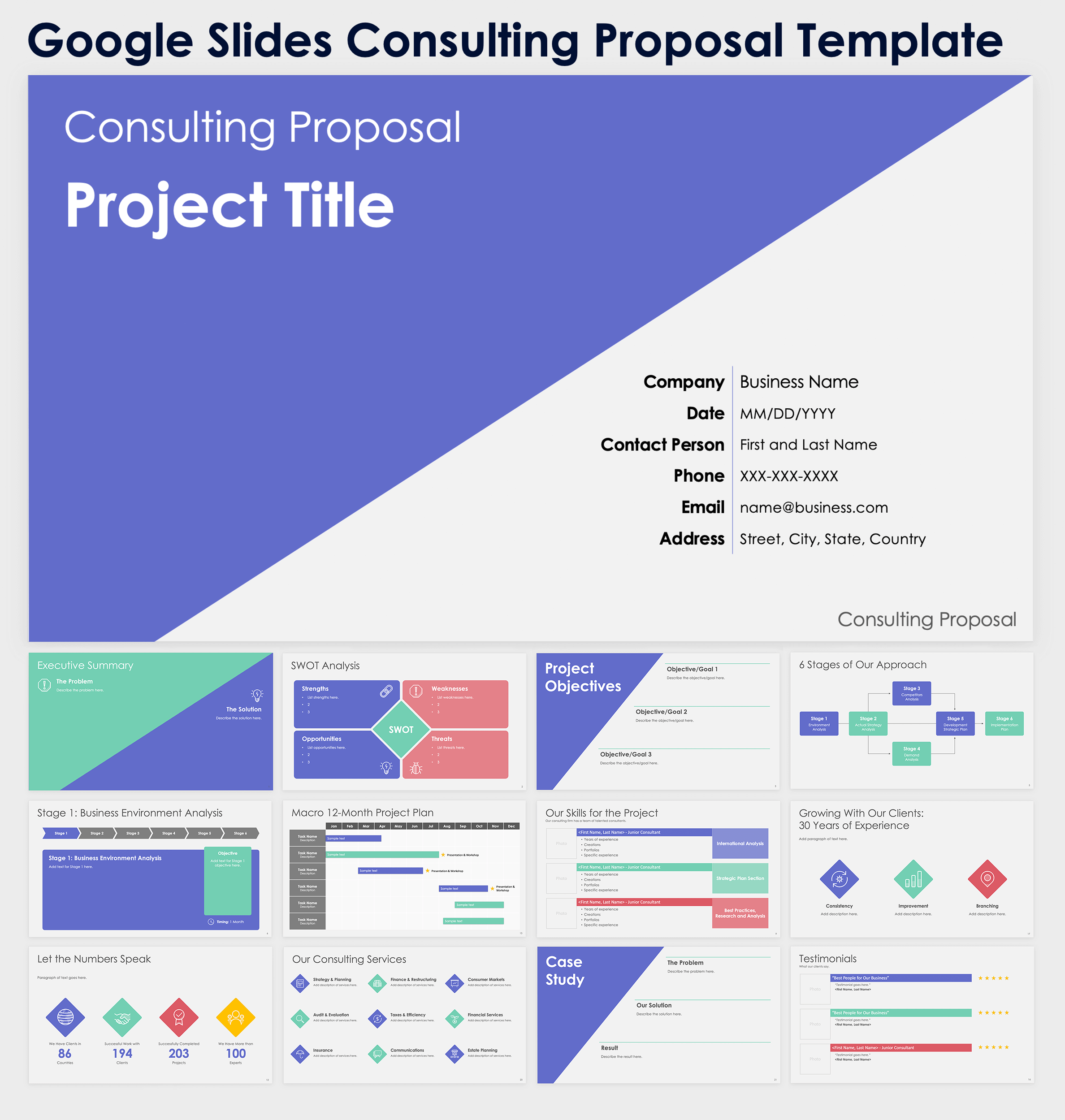 Google Slides Consulting Proposal Template