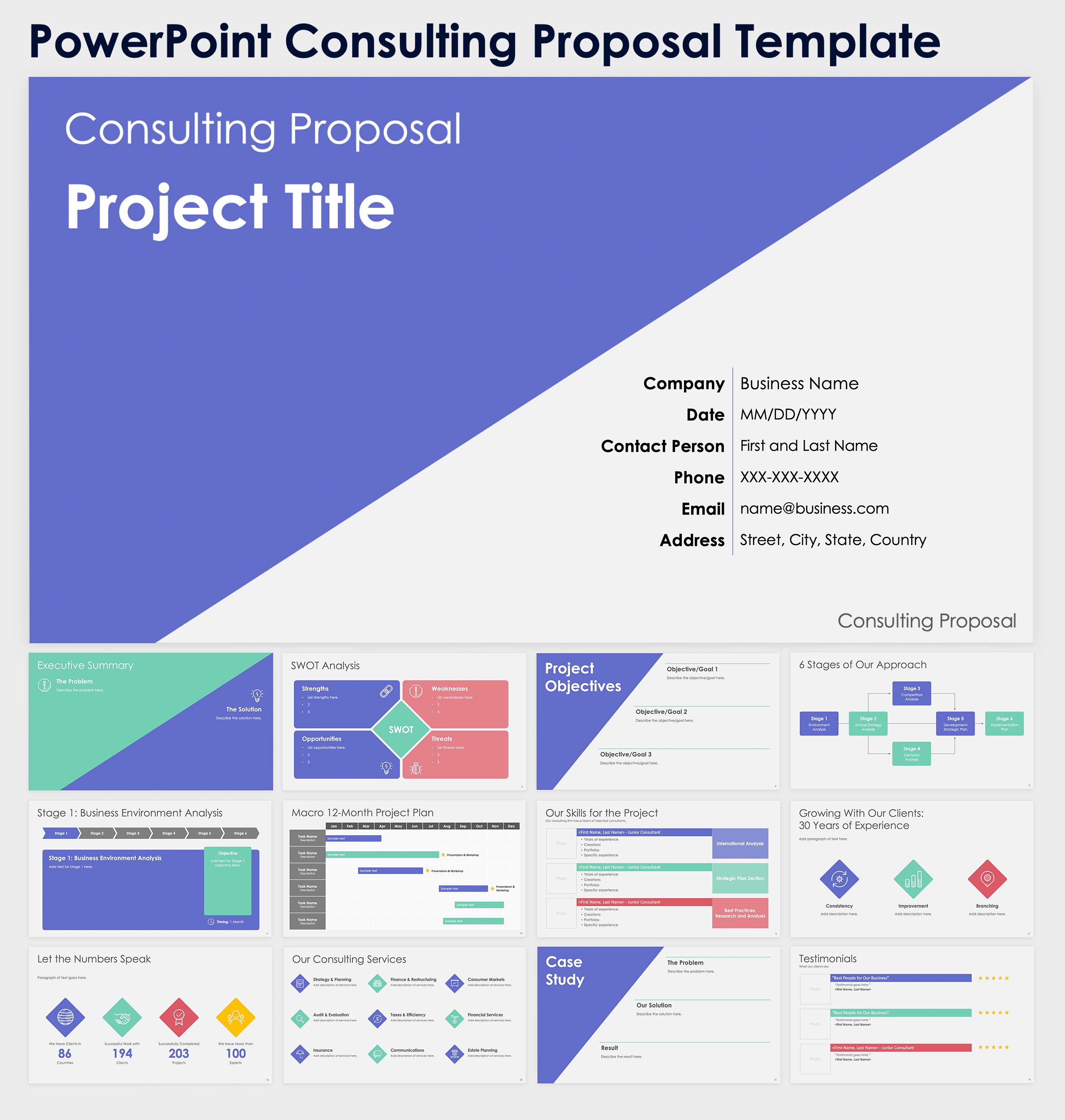 PowerPoint Consulting Proposal Template