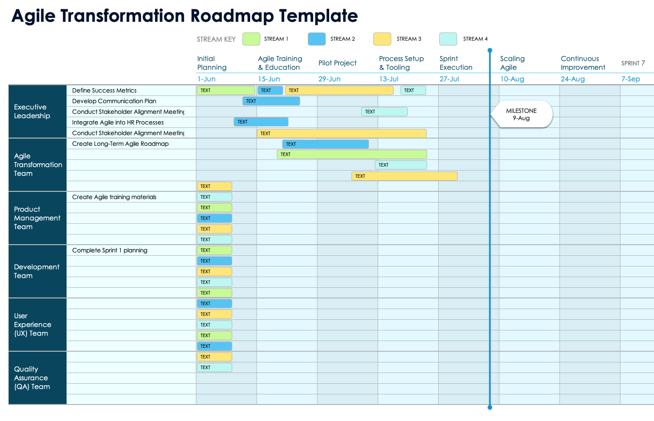 Agile Transformation Roadmap Template