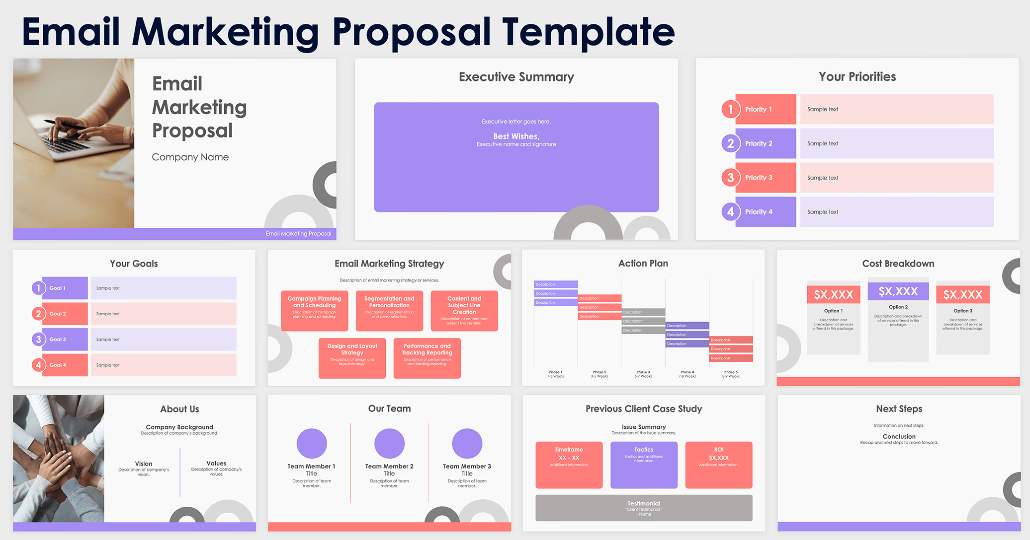 Email Marketing Proposal Template