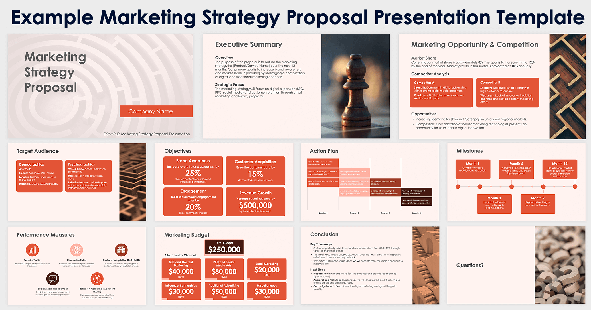 Marketing Strategy Proposal Presentation Template Example