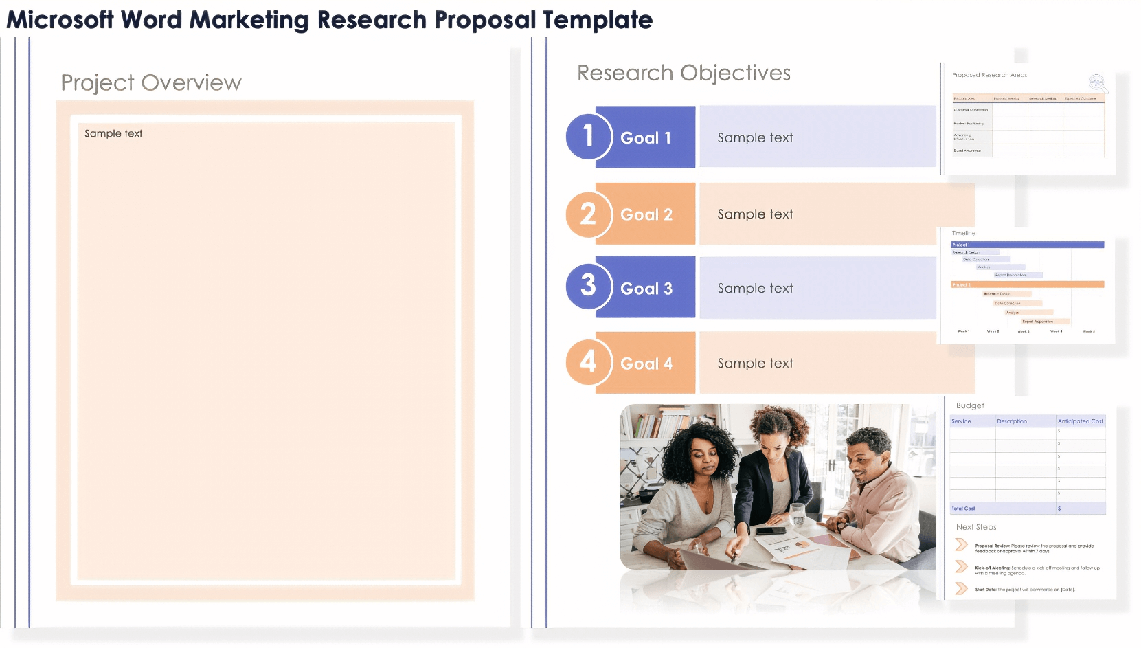 Microsoft Word Marketing Research Proposal Template