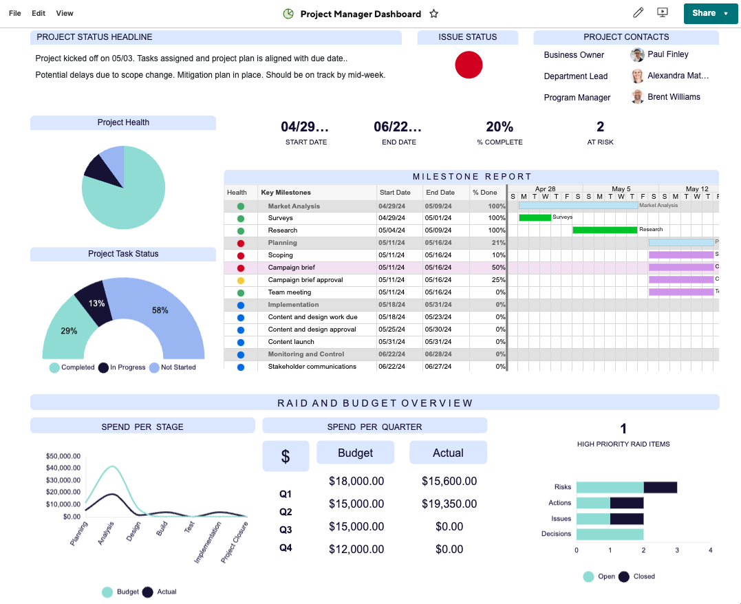 PPM Dashboard Image