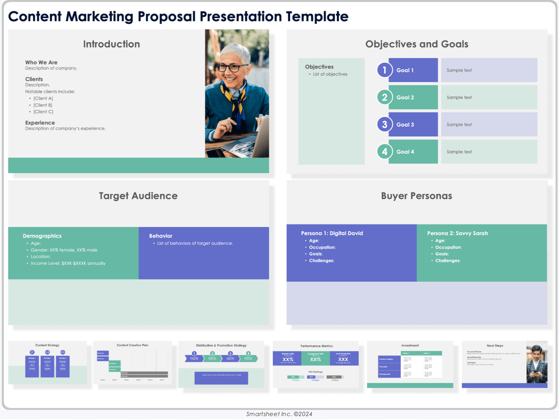 Content Marketing Proposal Presentation Template