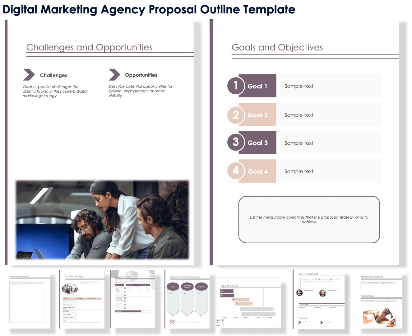 Digital Marketing Agency Proposal Outline Template