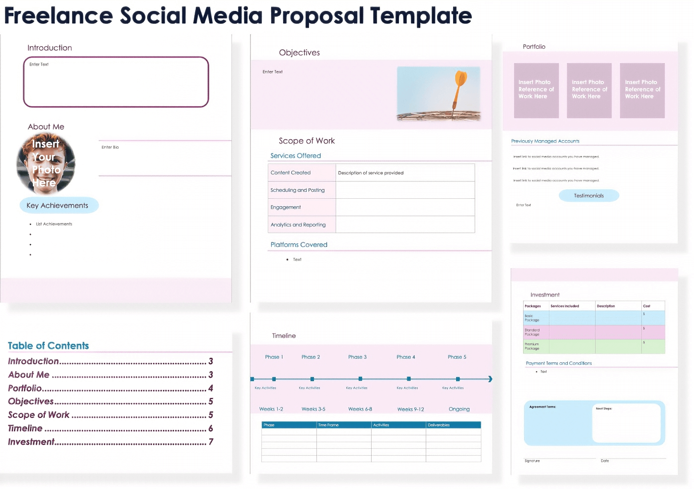 Freelance Social Media Proposal Template