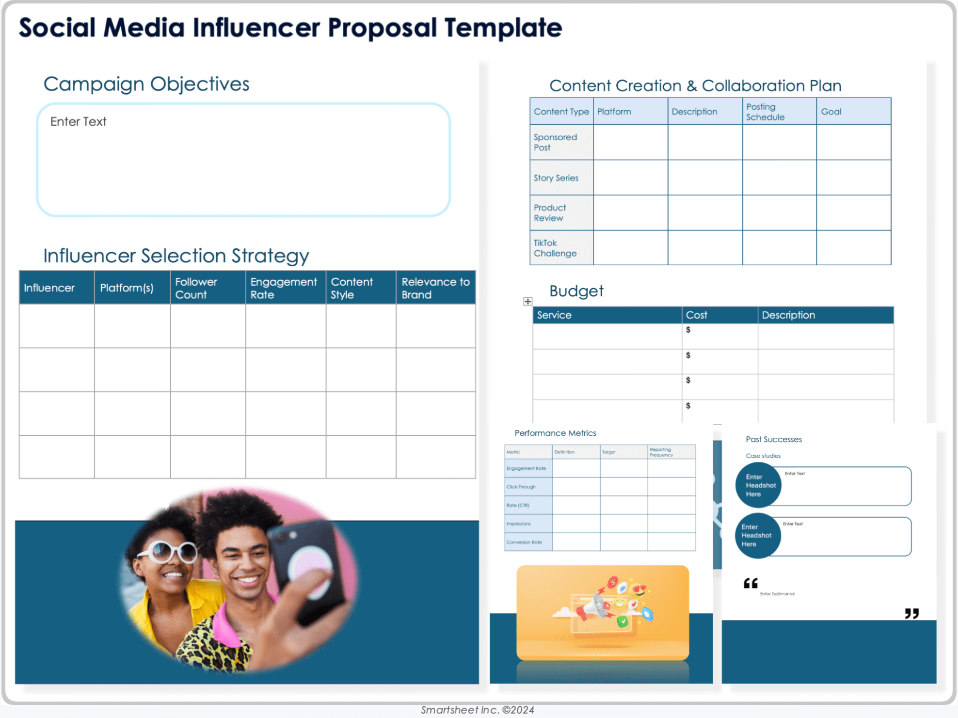 Social Media Influencer Proposal Template