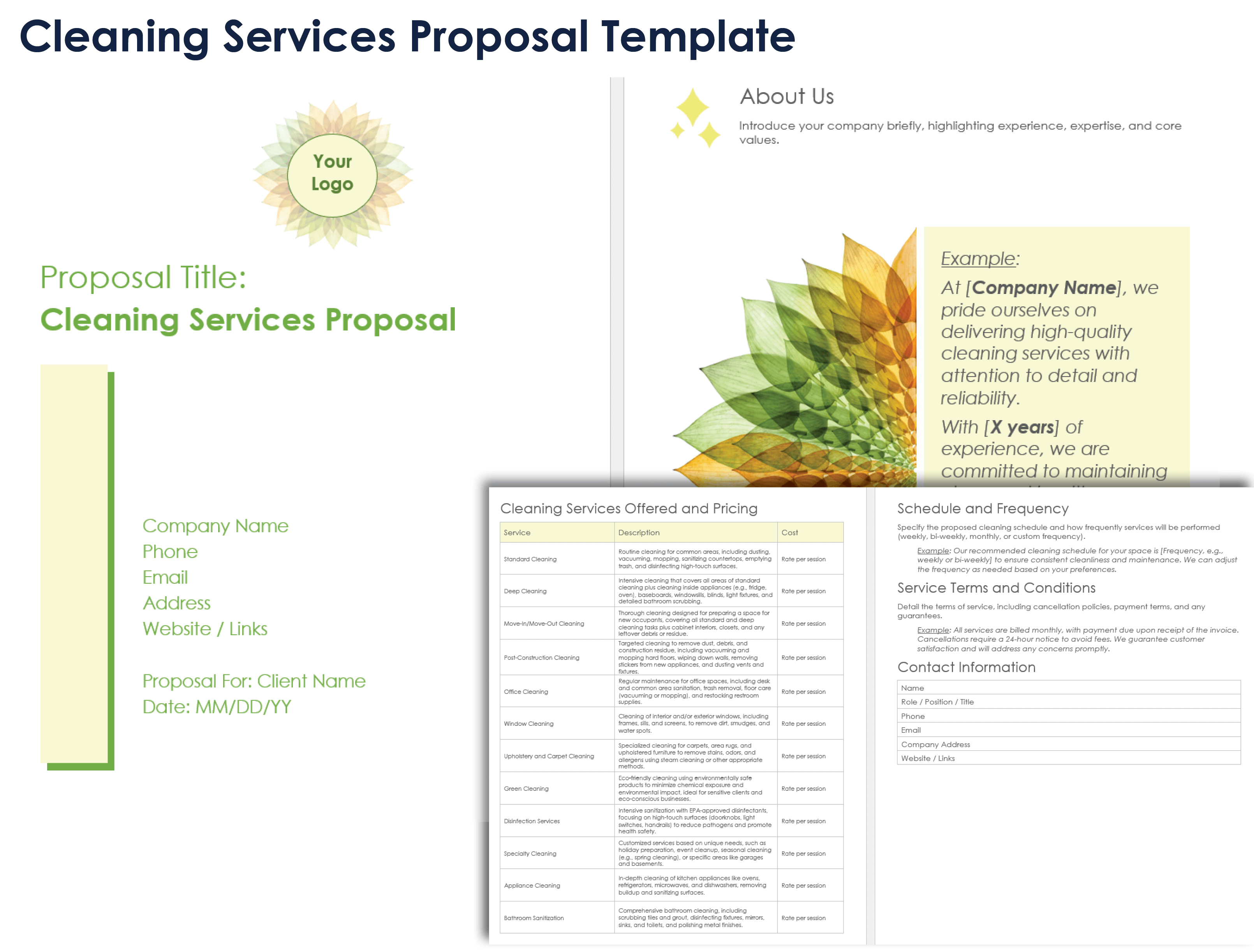 Cleaning Services Proposal Template