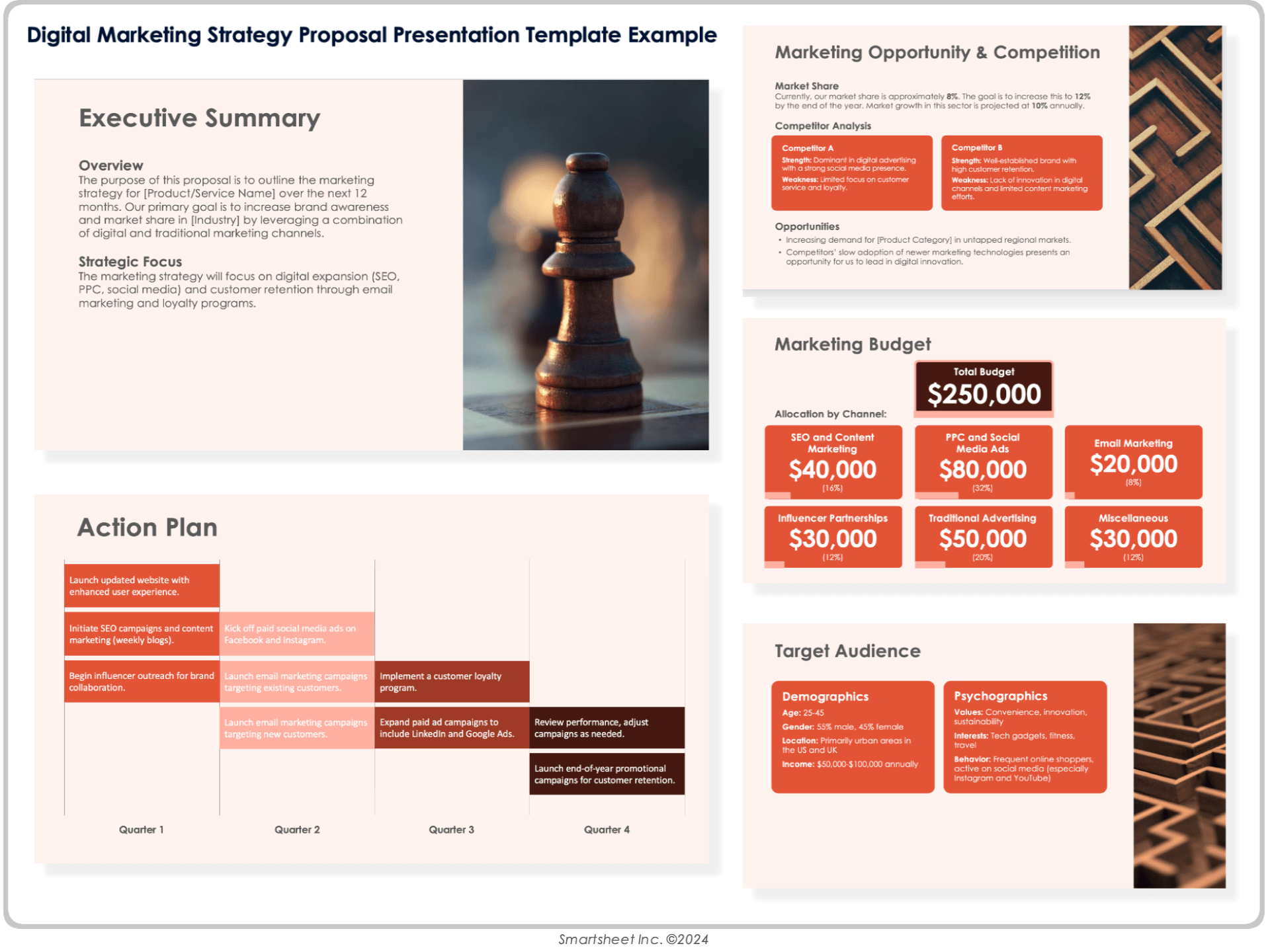 Digital Marketing Strategy Proposal Presentation Template