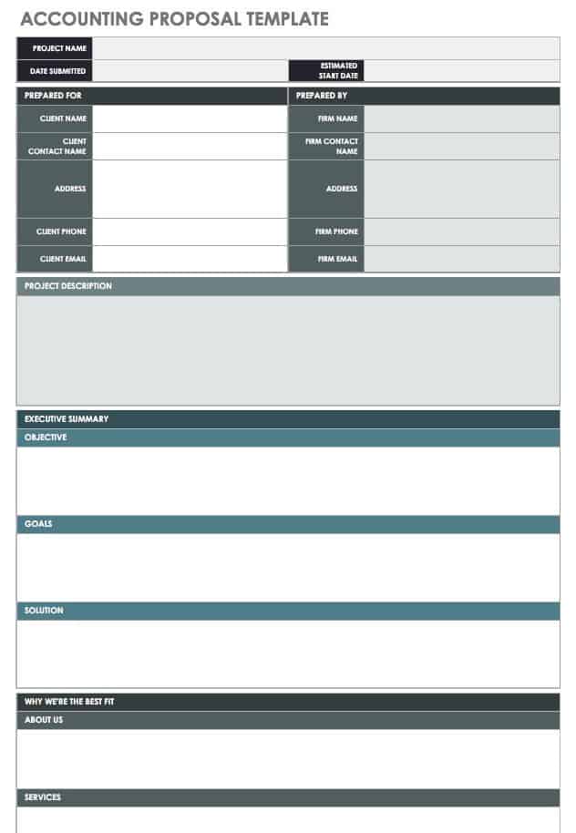 Accounting Proposal Template