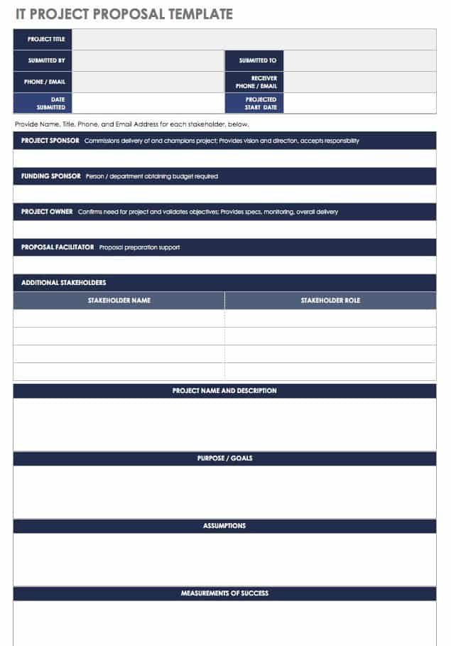 IT Project Proposal Template