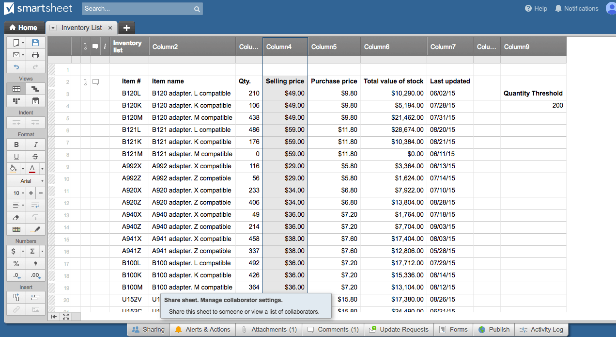 Share sheet