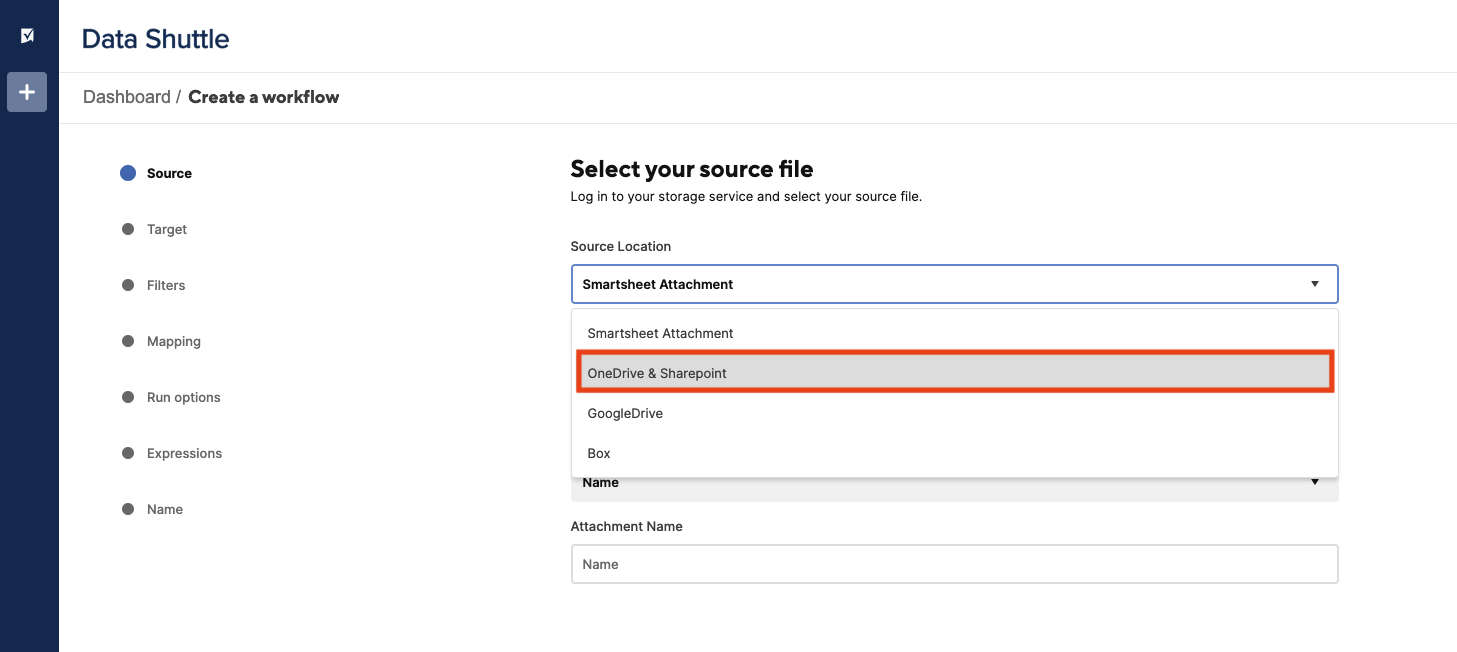 Sharepoint for Data Shuttle